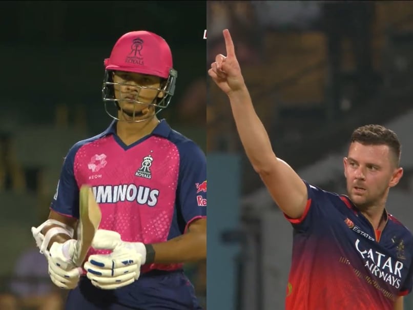 Watch: Yashasvi Jaiswal Angry With Josh Hazlewood After Fiery Send-off During RCB vs RR IPL 2025 Game